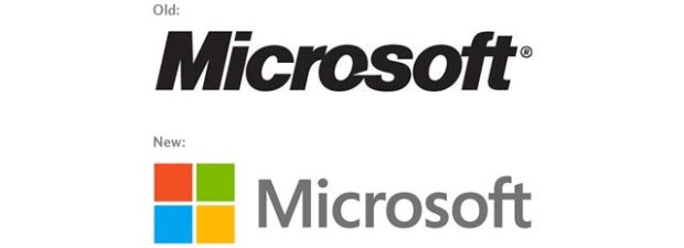 old vs new microsoft logo